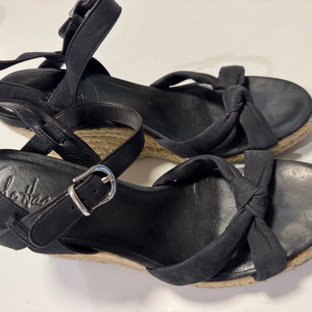 Cole Haan Black Espadrille Sandals